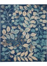 Nourison Tranquil TRA03 NAVY Area Rugs